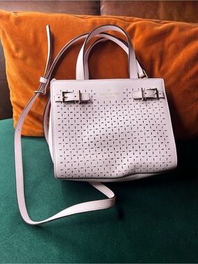 kate spade Pink Perforated Leather Tote